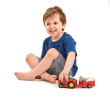 Load image into Gallery viewer, Tender Leaf Toys Tractor and Trailer