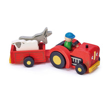 Load image into Gallery viewer, Tender Leaf Toys Tractor and Trailer