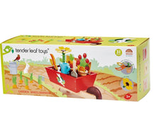 Load image into Gallery viewer, Tender Leaf Toys Garden Wheelbarrow Set