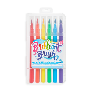 OOLY Brilliant Brush Markers (Set of 12)