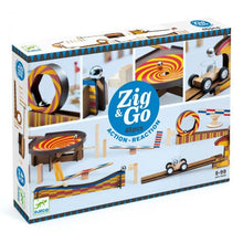 Load image into Gallery viewer, Djeco ZIG N GO ACTION-REACTION CONSTRUCTION SET: WROOM (45PCS)