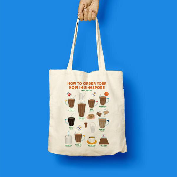 The Little Drom Store Tote - How To Order Your Kopi