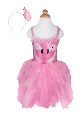 Great Pretenders Fancy Flamingo Dress And Headband