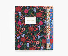 Load image into Gallery viewer, Rifle Paper Co. Assorted Set of 3 Wild Rose Notebooks