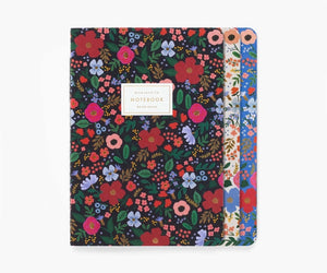 Rifle Paper Co. Assorted Set of 3 Wild Rose Notebooks