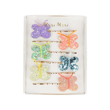 Load image into Gallery viewer, Meri Meri Glitter Butterfly Hair Slides