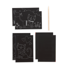 Load image into Gallery viewer, OOLY Mini Scratch and Scribble Art Kit (Cutie Cats)