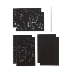 OOLY Mini Scratch and Scribble Art Kit (Cutie Cats)