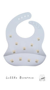 Little Bearnie Silicone Bib Boba (Grey)