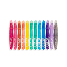 Load image into Gallery viewer, OOLY Rainbow Sparkle Watercolour Gel Crayons (Set of 12)