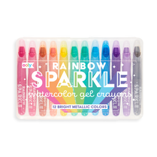 Load image into Gallery viewer, OOLY Rainbow Sparkle Watercolour Gel Crayons (Set of 12)