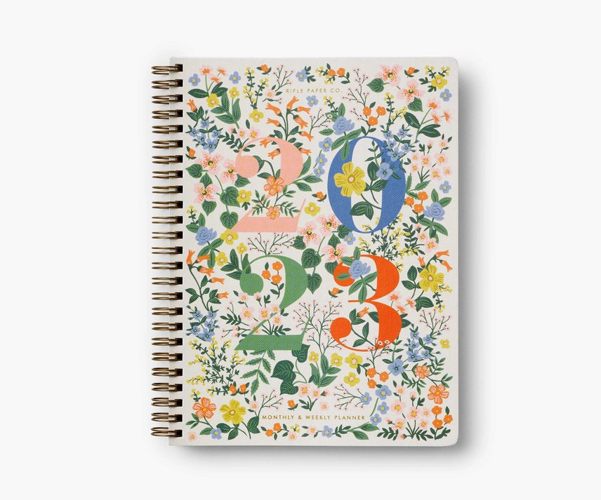 Rifle Paper Co. Mayfair 2023 12-Month Softcover Spiral Planner