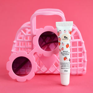 No Nasties All Natural Sweet Strawberry Lip Gloss for Kids and Mums 10g tube