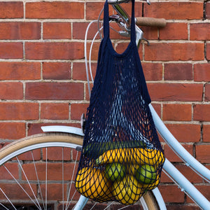 Rex London Navy Blue Organic Cotton Net Bag
