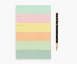 Rifle Paper Co. Color block Weekly Memo Notepad