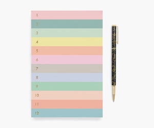 Rifle Paper Co. Numbered Color Block Memo Notepad