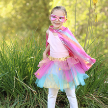Load image into Gallery viewer, Great Pretenders Super-duper Tutu/Cape/Mask, Pink&amp;Gold